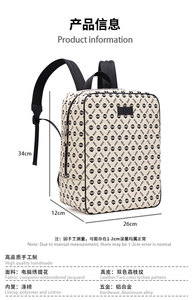 2025 Designer Unisex Jacquard Textur Büro Pendel rucksack Modernes Vintage-Konzept für Urban Travel Zipper Closure Polyester - Product Image 2