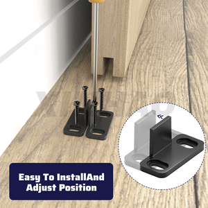 Skysen Zwart Pom Vloergeleider Schuifdeur Hardware Deur Vloergeleider Set Van 2 - Product Image 5