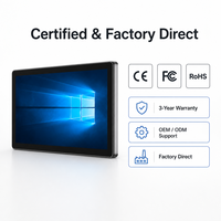 Écran tactile capacitif PCAP sur mesure pour usine, 21,5, 23,8, 27, 32, 43 pouces, anti-reflet, affichage pour kiosque industriel