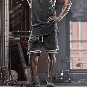 Basketball Sports Five Shorts Noir Rouge Blanc Anti-boulochage Respirant Séchage rapide Lâche <span class=keywords><strong>Fitness</strong></span> Basketball Five Shorts - Product Image 6