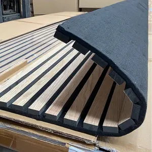 Shangnanyin flexible soundproof akupanel board modern style acoustic panels curved wood slat acoustic