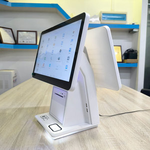 Nhà Máy Giá 15.6 inch Màn hình kép máy POS với đầu đọc thẻ QR Máy quét mã và máy in cho cửa hàng bán lẻ - Product Image 4