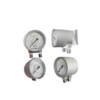Manomètre différentiel de précision à double aiguille et double tube en acier inoxydable, pour haute pression statique, avec aiguille micro-instrumentale