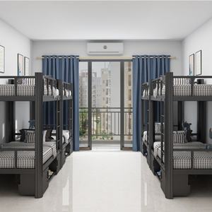 Складная прочная металлическая двухъярусная кровать - Product Image 3