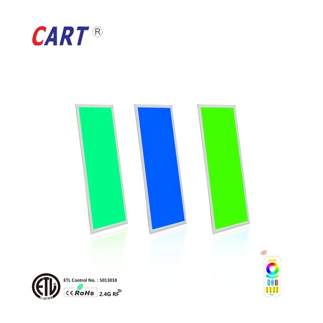 High CRI Ra>90 Panel Light 1X4 2X2 2x4ft RGB+W RGB+CCT Led Panel Light