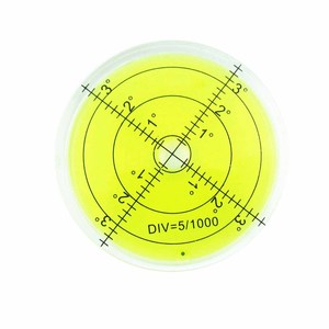 Disco de Nivel de Burbuja Mini Transparente de Doble Cara 66x10mm con Líquido Verde para Medición de Precisión - Product Image 4