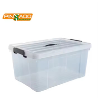 Offre Spéciale 66L grandes capacités couette vêtements chemisier bacs de rangement articles divers conteneur boîte de rangement en plastique avec roues