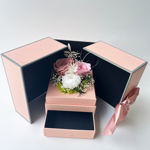 Boîte à bijoux Forever Roses personnalisée, boîte à anneaux de haute qualité, roses préservées pour la fête des mères, la remise des diplômes, Noël, vente en gros - Product Image 3