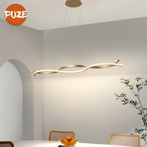 Décoratif pour la maison Salon Moderne Hôtel Suspension Suspension Nouveau Design Aluminium Luxe <span class=keywords><strong>Vague</strong></span> Led <span class=keywords><strong>Lustre</strong></span> - Product Image 4
