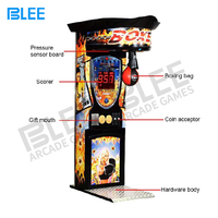 Machine de jeu d'arcade de boxe de parc d'attractions de rue, Machine de boxe électronique à pièces de monnaie à vendre