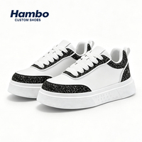 Nouvelle tendance : baskets plateforme pour hommes avec patchwork scintillant, lacets, semelle épaisse, chaussures de skate décontractées pour le streetwear
