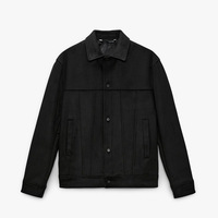 Veste utilitaire tendance en daim de haute qualité pour homme