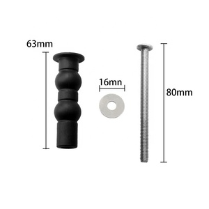 2025 Prezzo di fabbrica Viti per sedile WC in SS304, Dadi in gomma espandibili, Viti con guarnizione e blocco superiore per applicazioni bagno - Product Image 2