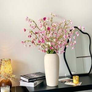 Arreglo de Flores Artificiales de Lirio de los Valles, Flores de Seda para Decoración del Hogar y Bodas, Rosa, Blanco, Rosa Claro, Morado - Product Image 4