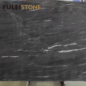 Lastre di <span class=keywords><strong>Pietra</strong></span> <span class=keywords><strong>Ollare</strong></span> Nera Naturale con Venature Bianche - Product Image 4