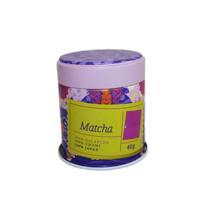 Tùy Chỉnh 20G 30G 40G Kín Kín Nắp Trà Bao Bì Canister <span class=keywords><strong>Jar</strong></span> Kim Loại Rỗng Vòng Matcha Trà Tin Có Thể - Product Image 1