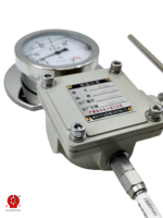 Transmisor de Temperatura de Alta Gama 0-200°C 4-20mA con Vástago Rígido OEM/ODM IP66 Antivibración para Horno Caldera