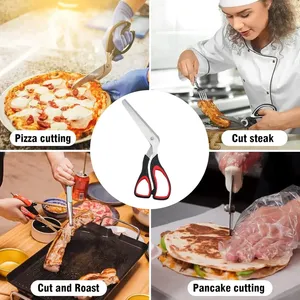 Forbici professionali per <span class=keywords><strong>Pizza</strong></span> con lama affilata in acciaio inossidabile per alimenti e impugnatura morbida strumenti per affettare spatole per <span class=keywords><strong>Pizza</strong></span> - Product Image 6