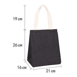 Portable Thickened Plaid <b>Lunch</b> <b>Box</b> <b>Bag</b> Office Worker Student Party Fresh-Keeping Insulation Promotional Tote <b>Bags</b> - Product Image 3