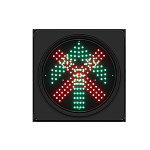 Độ Sáng Cao Zgsm 300Mm Chữ Thập Màu Đỏ Màu Xanh Lá Cây Mũi Tên Giao Thông Ánh Sáng Với Chất Liệu PC - Product Image 2