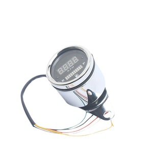 มาตรวัดความเร็วรอบรถจักรยานยนต์ มาตรวัดน้ำมันเชื้อเพลิง 12V จอ LCD แผงหน้าปัดมาตรวัดรอบเครื่องยนต์ มาตรวัดสกู๊ตเตอร์ ตัวเรือนสีดำ - Product Image 5