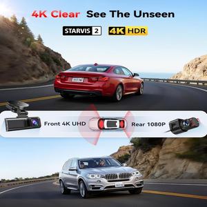 Cámara de Coche Dual 4K+1K STARVIS 2 IMX335 8MP con WiFi 5GHz (<span class=keywords><strong>Descarga</strong></span> Rápida de 20MB/s), Frontal 1080P, Trasera, GPS, Pantalla Táctil y Voz - Product Image 3