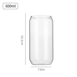 Vaso de Melamina Transparente de Borosilicato de Alta Calidad de 16 oz con Tapa de Bambú, Vaso de Gran Capacidad para Cerveza y Bebidas - Product Image 3
