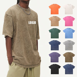 <span class=keywords><strong>T</strong></span>-Shirt Oversize in cotone pesante da 300 Gsm <span class=keywords><strong>T</strong></span>-Shirt Vintage con lavaggio acido Unisex <span class=keywords><strong>T</strong></span>-Shirt con stampa personalizzata <span class=keywords><strong>T</strong></span>-Shirt Poleras Oversize - Product Image 1