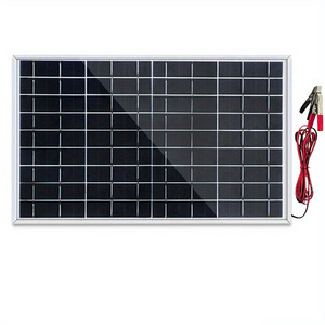 แผงโซลาร์เซลล์แบบโมโนคริสตัลไลน์ 30W 12V 18V เครื่องชาร์จพลังงานแสงอาทิตย์แบบพกพาสำหรับใช้งานกลางแจ้ง แผงผลิตพลังงานแบบพับได้ - Product Image 2