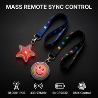 Cordón LED Personalizado con Insignia Grabada en Acrílico para Suministros de Fiesta al por Mayor, Cordón de Neón con Control Remoto DMX 433.92MHz