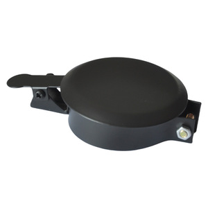 Embout d'échappement universel en acier finition lisse noir avec capuchon anti-pluie pour tuyau d'échappement de générateur diesel - Product Image 2
