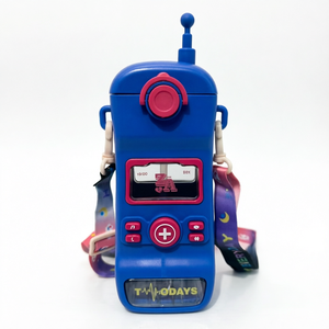 Bouteille d'eau rétro en forme de téléphone <span class=keywords><strong>portable</strong></span> pour enfants, gourde <span class=keywords><strong>portable</strong></span> anti-fuite avec sangle bandoulière pour l'école, les activités de plein air et les voyages - Product Image 1