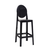 Tabourets hauts transparents en acrylique de luxe pour la restauration, les banquets et les fêtes, chaise de bar fantôme