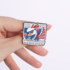 Pin de Solapa Patriótico de Metal con Águila Calva, Diseño Personalizado de EE. UU. para Celebrar el 4 de Julio, 250 Años de la Independencia Americana, Regalo - Product Image 2