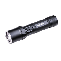 Lampe torche tactique LED rechargeable Nextorch P81, 3700 lumens de puissance maximale, en alliage d'aluminium, pour l'autodéfense
