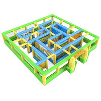 Jeu gonflable d'extérieur, grand labyrinthe gonflable, jeux gonflables pour enfants, arène de laser game gonflable, zone de combat laser gonflable, laser game pop-up