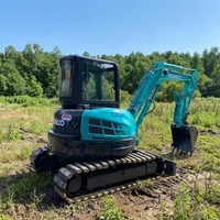Excavatrice d'occasion Kobalco Sk55 d'origine japonaise, mini-pelleuse compacte de 5,5 tonnes, modèles Sk35, Sk55, Sk75
