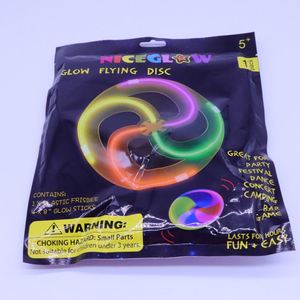 Fluorescent Flying <b>Disc</b> Stick Manufacturer Directly Luminous Stick Halloween Christmas Party Luminous Flying <b>Discs</b> - Product Image 2
