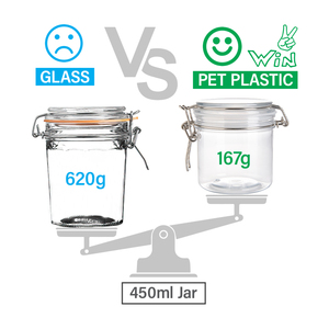 Envase de Plástico PET Transparente Hermético para Alimentos y Bebidas, Tarro para Café y Azúcar, en Oferta - Product Image 2