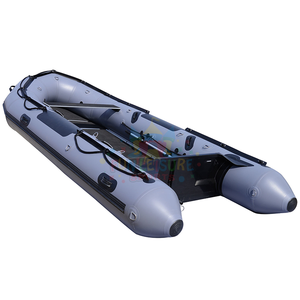Gommone Rigido in PVC con Scafo in Alluminio, Barca Gonfiabile Hypalon Resistente per Pesca alla Carpa, Zodiac per Pesca con Motore - Product Image 3