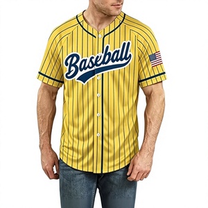Camiseta de Béisbol con Bandera Americana para Hombre, 250.º Aniversario de EE. UU., Camisa Patriótica, 4 de Julio, con Botones - Product Image 1