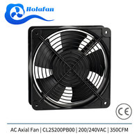 Ventilateur axial compact Holafan 220V 50Hz 60Hz pour unité de traitement d'air HVAC, boîtier en aluminium, IP34, CE, fabricant OEM