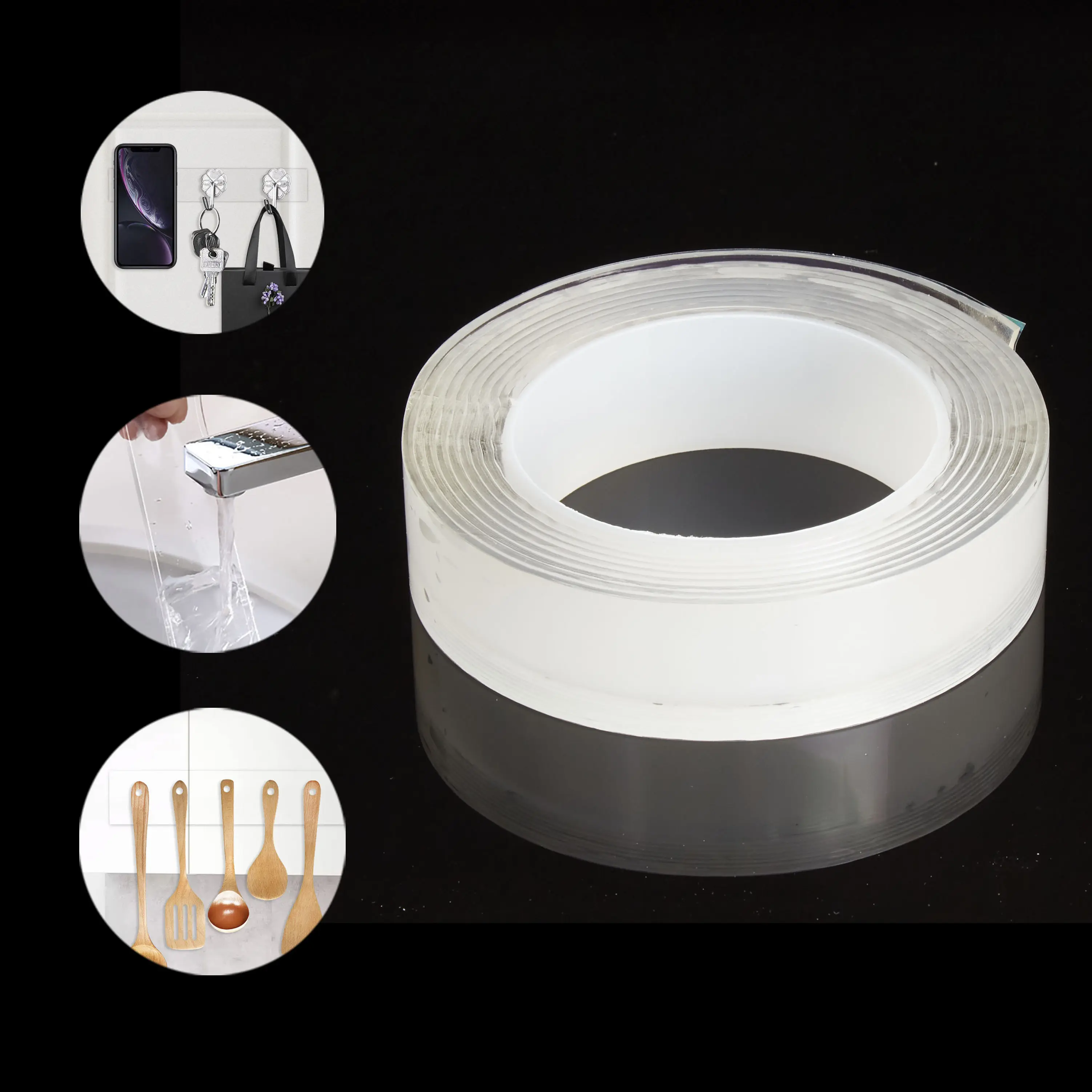 Manufacturer No Residue Supply Wall Tape Heat Resistant Removable Reused Self Adhesive Nano Tape