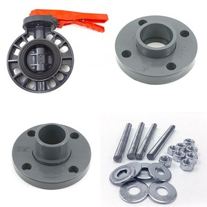 วาล์วผีเสื้อแบบหน้าแปลนธรรมดาชนิดเวเฟอร์  วัสดุ EPDM FPM พลาสติก PVC/CPVC/UPVC/FRPP ราคา - Product Image 4