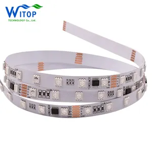 Flexibele 10mm Strip Licht Digitale SM16512 IC Type RGB DMX512 Pixel Led Strip