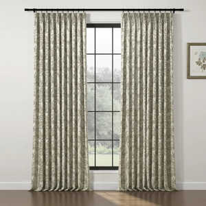 Tende in Poliestere 100% con Stampa Floreale e Ganci in Tinta Unita per Finestre, Direttamente dalla Fabbrica - Product Image 1