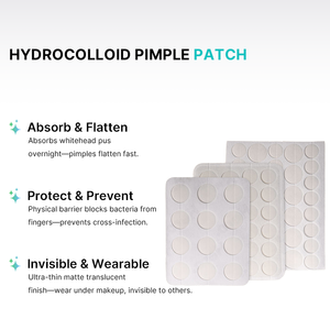 Parche Transparente Personalizado para el Acné con Tecnología Hidrocoloide, Reafirmante, Hidratante, Vegano, No Testeado en Animales, para Piel Normal - Product Image 2