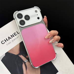 Funda para Teléfono Móvil con Diseño Degradado, Láser y CD, para iPhone 17 16 15 14 Pro Max, Arcoíris Esmerilado, Electrochapado, Antigolpes - Product Image 5