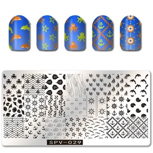 <span class=keywords><strong>Kit</strong></span> de plaques d'estampage pour nail art, 1 pièce, série de fleurs, dessins animés personnalisés, organisateur de timbres, art de manucure et de pédicure - Product Image 4