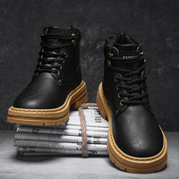 Chaussures pour hommes M8336, printemps et automne, antidérapantes, résistantes à l'usure, noires, hautes, chaussures de travail en plein air, nouvelles bottes de sport pour hommes